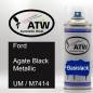 Preview: Ford, Agate Black Metallic, UM / M7414: 400ml Sprühdose, von ATW Autoteile West.